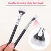 FESTFENDS 3pcs Folding Angle Fan Shaped Lash Fan Brushes with Comfortable Handles for Mascara Application and Precise Eyelash Separation Soft Dense Fibers for Natural and Extended Lashes view 4