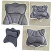 FESTFENDS Ergonomic Bath Tub Head Pillow with Suction Cups for Neck Support Breathable Spa Bathtub Cushion Quick-Dry Wing Shape for Relaxing Soaking and Massage Sessions view 2