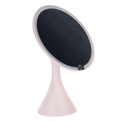 ICRPSTU Makeup Mirror with Lights, 3 Color Temperature LED Lights Stepless Dimming, 1200mAh Portable Vanity Mirror for Travel, Business Trip, Bathroom, Bedroom, Beauty Salon
