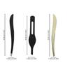 Cabilock Stainless Steel Eyebrow Tweezers Mini Clip Makeup Tool for Women Portable Precise Hair Removal with Ergonomic Handle Black view 2