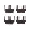 2/4Pcs Hair Clipper Guards Guide Combs Kit Trimmer Cutting Guides Styling Tools Attachment Compatible 1.5Mm 2Mm 3Mm 4Mm 6Mm 9Mm Easy Install(4PCS Black) view 1