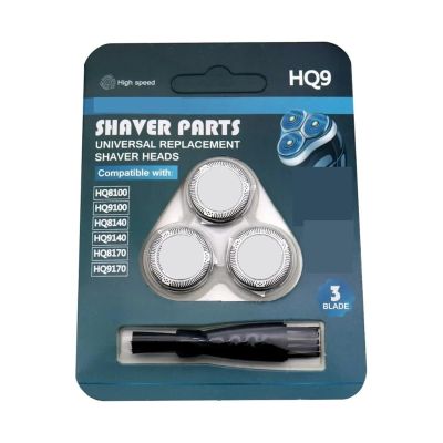3pcs HQ9 Stainless Steel Razor Heads Fit, Compatible For Philips,Compatible For Norelco, HQ9190 HQ9199 PT920 HQ8253 HQ8260 HQ8261 HQ8155 HQ8172