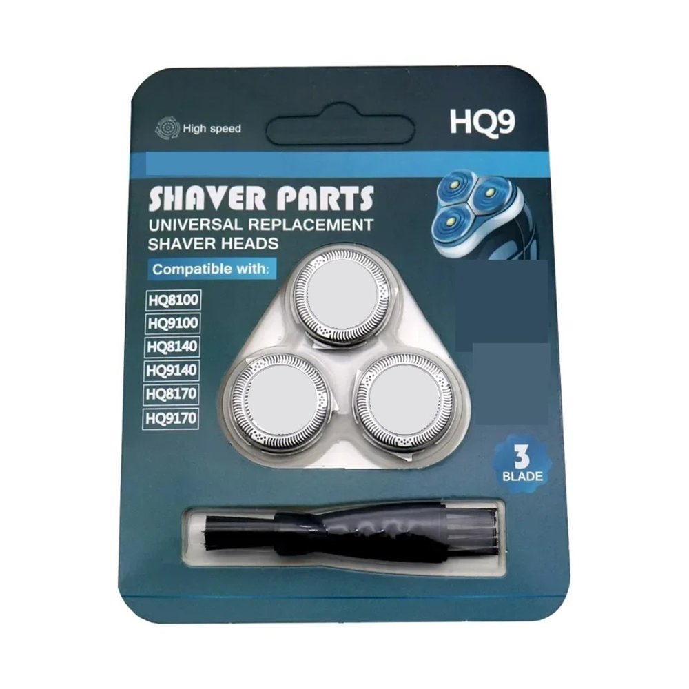 3pcs HQ9 Stainless Steel Razor Heads Fit, Compatible For Philips,Compatible For Norelco, HQ9190 HQ9199 PT920 HQ8253 HQ8260 HQ8261 HQ8155 HQ8172