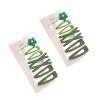 14Pcs Sweet Flower Women Girl Barrette Bobby Pin Hairpin Hair Clips Clips and Barrettes Decoration Elegant Gifts Hair Clips (Green) view 1