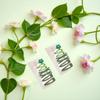 14Pcs Sweet Flower Women Girl Barrette Bobby Pin Hairpin Hair Clips Clips and Barrettes Decoration Elegant Gifts Hair Clips (Green) view 3