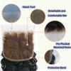 5x5 Skinlike Real HD Lace Closure Deep Wave 100% Human Hair Invisible HD Lace Closure Pre-plucked with Natural Hairline Small Single Knots Natural Black 24 Inch view 2