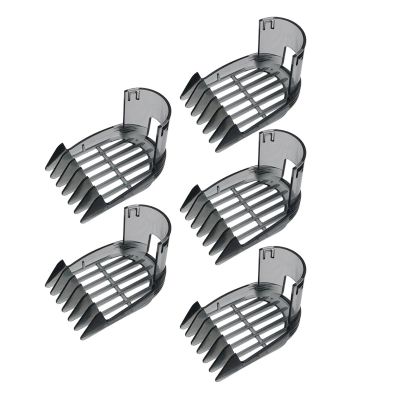 3/5 Pcs Hair Clipper Comb,Compatible For Philips,Qc5510 Qc5530 Qc5550 Qc5560 Qc5570 Qc5580 Hair Clipper Comb Small 3-15Mm Easy Install(5pcs)