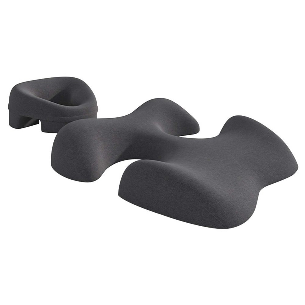Face Down Massage Pillow, Face Down Pillow for Sleeping with Non-Slip Bottom, Home Head Cushion and Chest Cushion for SPA, Sleep (Dark Gray)