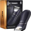 LGTGH Body Trimmer for Men: Pubic Hair Trimmer with Mirror & LED Light - IPX7 Waterproof Wet or Dry Use for Chest/Back/Groin -Ceramic Blades & Travel Lock - No Nicks/Cuts Ball Shaver view 1
