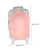 4pcs Mini Makeup Containers Eyelash Extension Storage Case with Retractable Handle Travel Luggage Design Clear Plastic Makeup Organizer for False Eyelashes and Cosmetic Tools view 2