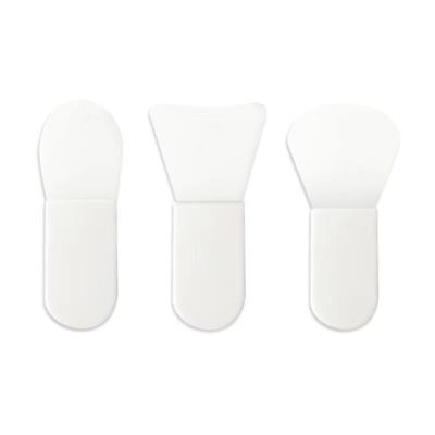 4 silicone facial mask brush handle soft head application type makeup brush fan brush