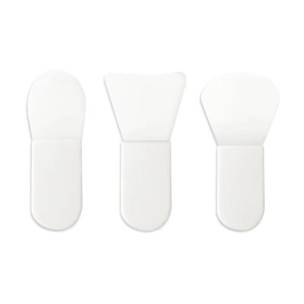 4 silicone facial mask brush handle soft head application type makeup brush fan brush