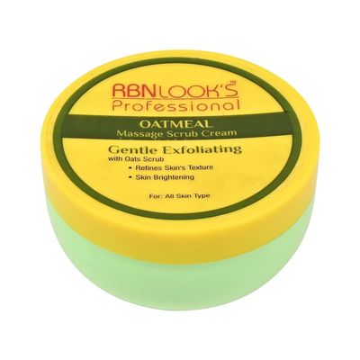 MAHANT Professional Oatmeal Massage Scrub Cream for All Skin Types | Gentle Exfoliating & Nourishing Formula with Natural Oats (300g)
