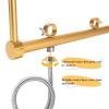 CAOJS Water Circulation Rack with Pillow Kit, Head Hair Salon Water Circulation Rack, Stainless Steel Telescopic Bracket & Adjustable Metal Fixing, Comfortable Durable & User-Friendly,for Home view 3