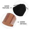 GALPADA Beard Grooming Kit for Men with Rounded Nose Hair Trimmer Pointed Tip Scissors Dual-sided Wooden Comb Plastic Styling Comb Safe Precise Facial Hair Care for Travel and Daily view 3
