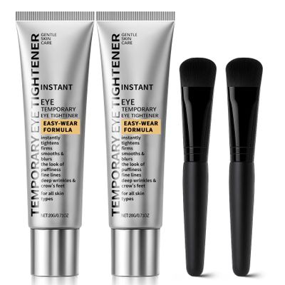 Botanikind 2PCS Perfection Eye Tightener Cream with 2 Brushes - Fine Lines & Wrinkles, Lightweight Easy-Wear Formula, Gentle Skin Care for All Skin Type gifts for women