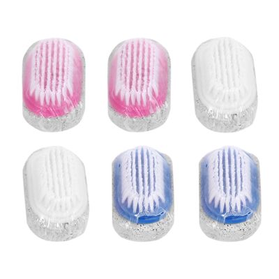 Toyvian 6pcs Natural Pumice Stone Foot Beauty Brush Double-Sided Pedicure Tool for Dead Skin Removal Callus Scraper Lightweight Portable Foot File Exfoliator Random Color