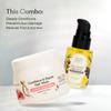 BEMT Hair Repair & Frizz Control Set  Pre-Shampoo Hair Mask & Serum with Marshmallow Root, Hibiscus, Flaxseed & Broccoli Seed Oil  Moisturizing & Smoothing Treatment 200g Mask + 30ml Serum view 2