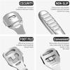 52 Pieces Callus Shaver Set, 50 Replacement Slices Blades 1 Stainless Steel Callus Shaver and 1 Foot File Head Foot Care Tools Hard Dry Skin Remover for Hand Feet view 3