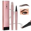 2026 New 3D Waterproof Microblading Eyebrow Pen 4 Fork Tip Tattoo Pencil, Long-lasting Natural Eyebrow Makeup Fine Stroke Magic Eyebrow Pencil for Women (Dark Brown) view 1