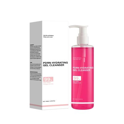 DHUANHABO PDRN Hydrating Gel Cleanser 200ml, 3-in1 Makeup Remover & Daily Face Wash, with Panthenol & Ceramide for Damaged Skin Barrier, Gentle Cleansing for Sensitive Skin, 200ml