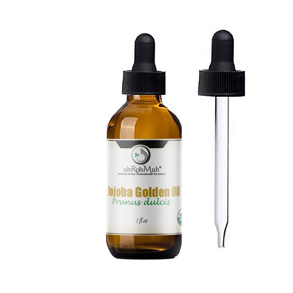 uh*Roh*Muh Pure Organic Jojoba Oil || USDA certified || Organic Golden Jojoba Oil || Israel - (1 oz)