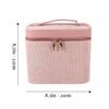 DRESSOOS Dual-layer Women Cosmetic Bag with Mirror Large Capacity Travel Makeup Case Organizer Lightweight Toiletry Storage for Lipstick Skincare and Daily Essentials view 2