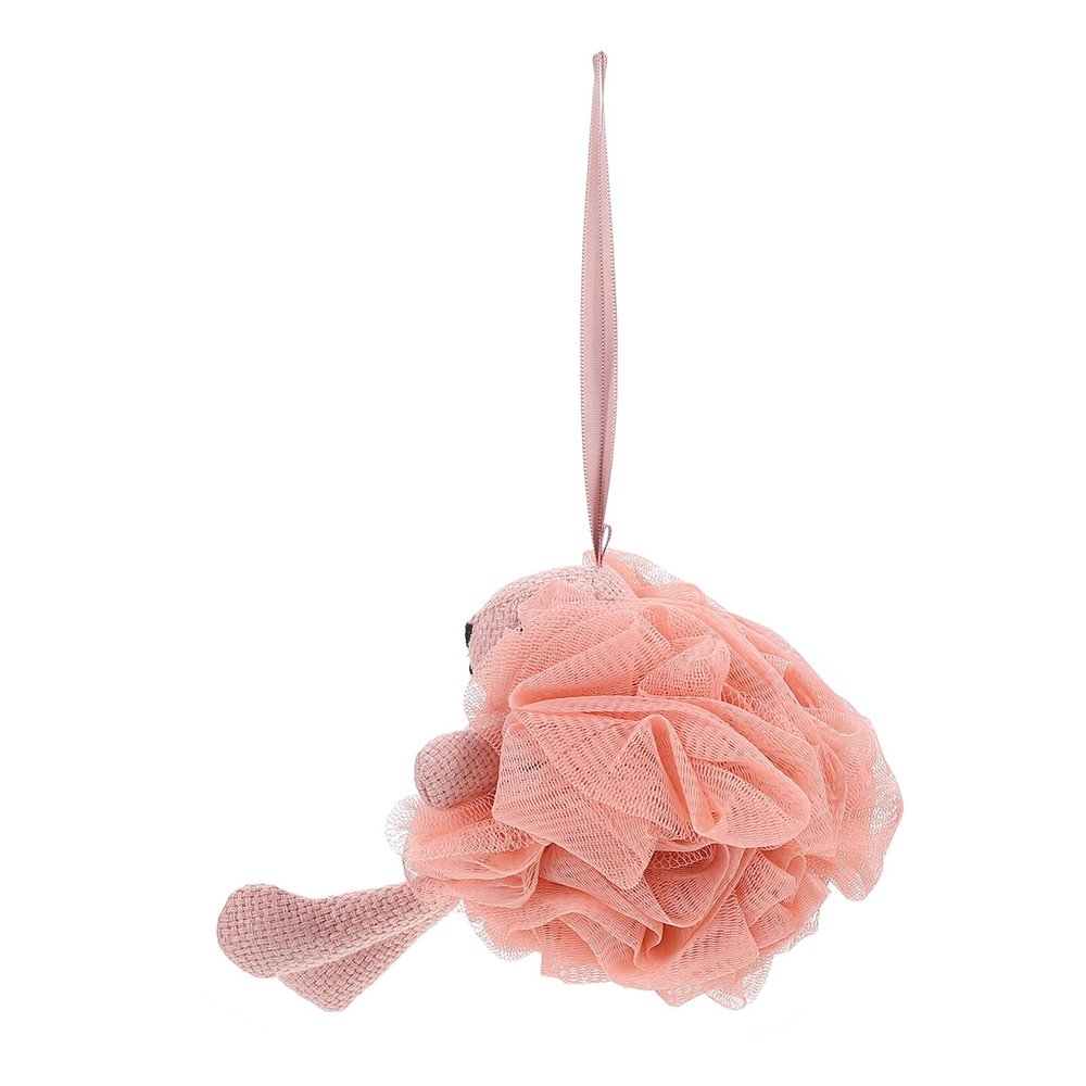 OATIPHO Cartoon Animal Bath Ball Shower Scrubber Soft Mesh Pouf for Gentle Exfoliating and Rich Loofah Sponge for Comfortable Body Cleaning and Relaxing Shower Experience