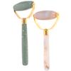 DRESSOOS 2Pcs Jade Massage Rollers Handheld Facial and Eye Massager Tools for Women and Men Smooth Skin Rejuvenation Puffiness Reduction Portable Salon Scraping Roller view 1