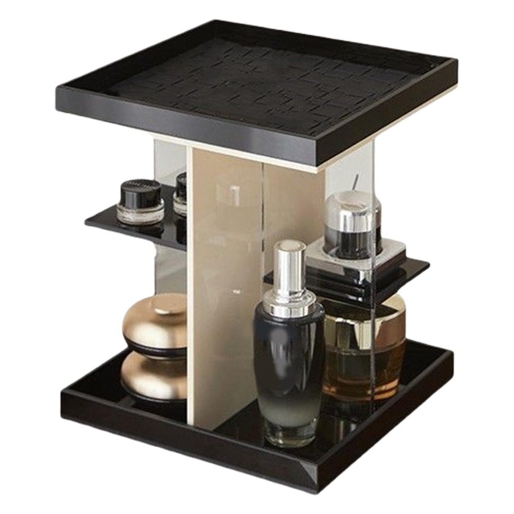 360 Degree Clear Acrylic Makeup Holder for Organized and Accessible Beauty Products Home Or Salon Daily Casual Use Acrylic Makeup Organizers