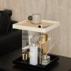 360 Degree Clear Acrylic Makeup Holder for Organized and Accessible Beauty Products Home Or Salon Daily Casual Use Acrylic Makeup Organizers view 3