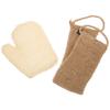 DRESSOOS Back Scrubber with Exfoliating Bath Gloves and Long Towel for Shower Use Rich Generating Skin-friendly Back Washer for Neck Shoulders and Feet Cleaning Body Scrub Kit view 1