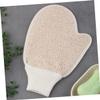 DRESSOOS 2pcs Exfoliating Gloves Bath Scrubber Linen Body Rubbing Mitts for Adults Soft Dead Skin Remover Shower Spa Back Cleaner Skin Exfoliation view 3