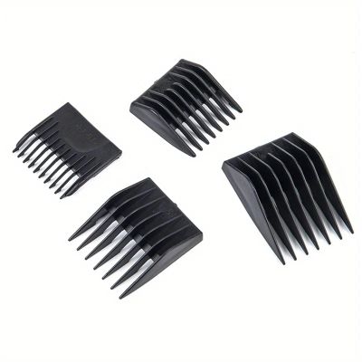 4pcs/set Barber Hair Clipper Limit Comb Replacement Hair Cutting Guide CombsCompatible For Moser1400 Size 3/6/9/12mm Comb