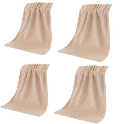 4 Piece Super Absorbent Quick Dry Hair Towel Thickened Design Sports Gym for Fast Drying and Gentle Scalp Care Thick Cotton Bath