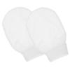DRESSOOS 2Pcs Soft Imitation Silk Exfoliating Bath Gloves for Body Scrub and Dead Skin Removal Reusable Shower Mittens for Gentle Massage and Deep Cleaning Legs Arms Chest view 1