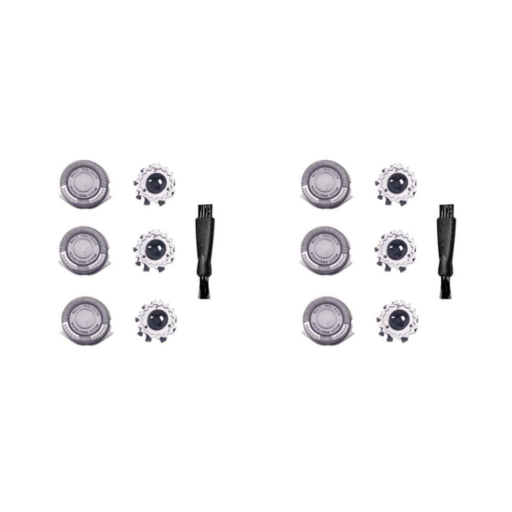 2X SH50 Replacement HeadsCompatible for PhilipsCompatible for NorelcoSeries 5000 Replacement Blades S5000 5077 5076 5091 5080 Shaving Heads