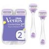 Gillette Venus ComfortGlide Touch of Vitamin E, Disposable Razor for Women, 3 Blades, Water-Activated Moisture Bars, 2ct view 1
