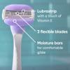 Gillette Venus ComfortGlide Touch of Vitamin E, Disposable Razor for Women, 3 Blades, Water-Activated Moisture Bars, 2ct view 2