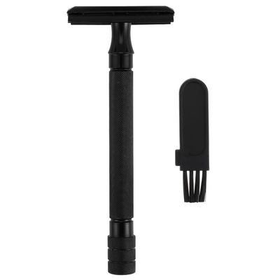 OSOLADY Premium Double Edge Safety Razor with Anti-slip Handle Metal Facial Razor for Men and Women Reusable Vintage Design Easy Blade Replacement Travel-friendly Compact Shaving Tool