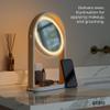 Umbra Bellwood Vanity Mirror, LED Double-Sided Magnifying, White/Natural view 2