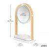 Umbra Bellwood Vanity Mirror, LED Double-Sided Magnifying, White/Natural view 3