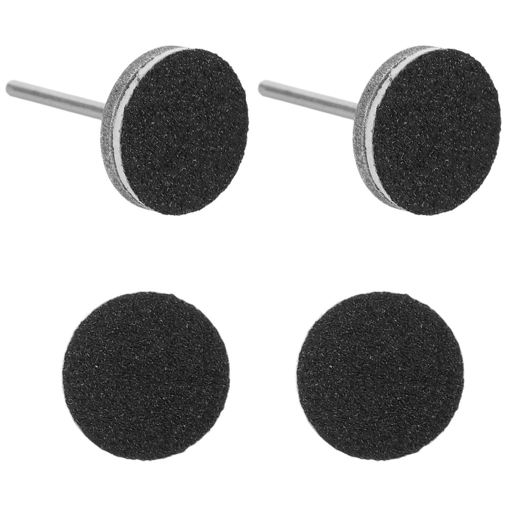 KITCHENKARATLY 2 Pcs Flat Nail Drill Bit: Manicure Sanding Bits with Replacement Sanding Discs - Russian Manicure Tool for Professional Nail Grooming