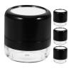 KITCHENKARATLY 4pcs Travel Cosmetic Powder Jar with Mirror - 5g Mushroom Sponge Puff Mini Refillable Loose Powder Container for DIY Makeup Accessories view 1