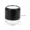KITCHENKARATLY 4pcs Travel Cosmetic Powder Jar with Mirror - 5g Mushroom Sponge Puff Mini Refillable Loose Powder Container for DIY Makeup Accessories view 2