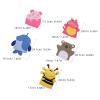 KITCHENKARATLY 5pcs Children Scrub Gloves: Body Washing Exfoliating Bath Mitts for Shower - Animal Shaped Kids Bath Scrubber - Soft Exfoliating Mitten view 2