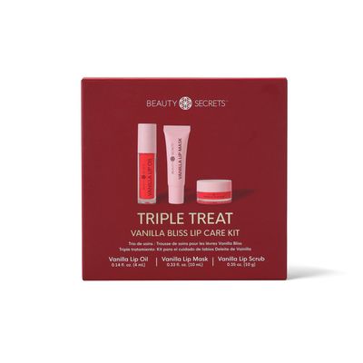 Beauty Secrets Triple Treat Lip Care Kit, Vanilla Scented