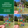 Seasonal Color Analysis Swatch Card - 12 Subseason Options on Acrylic Card with Velvet Pouch (Light Spring) view 2