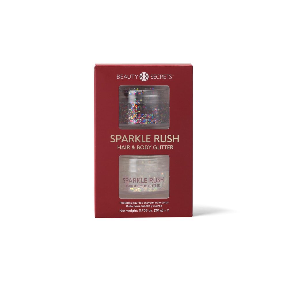Beauty Secrets Sparkle Rush Hair & Body Glitter, 2 pc Set