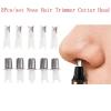 5Pcs Nose Trimmer Heads 3-in-1 Nose Hair Cutter Nose Trimmer Head Electric Shaver Razor Nose Trimmer Heads(5pcs N2) view 2